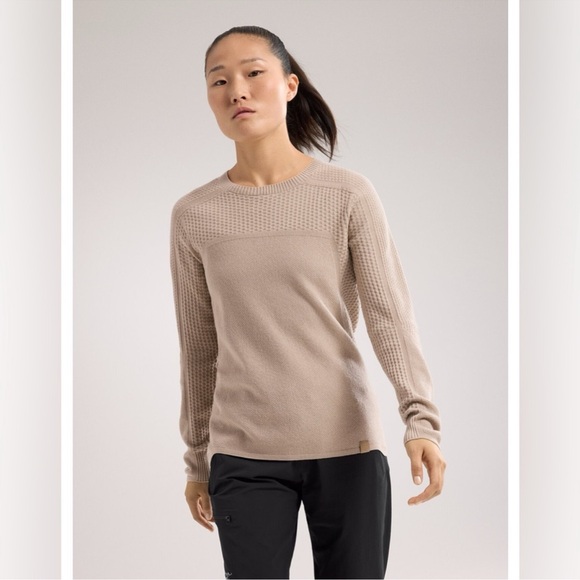 Arcteryx size medium merino wool mid layer beige color - Picture 1 of 8